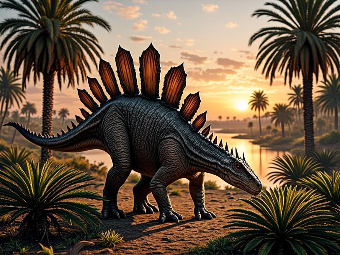 Stegosaurus by the Lake