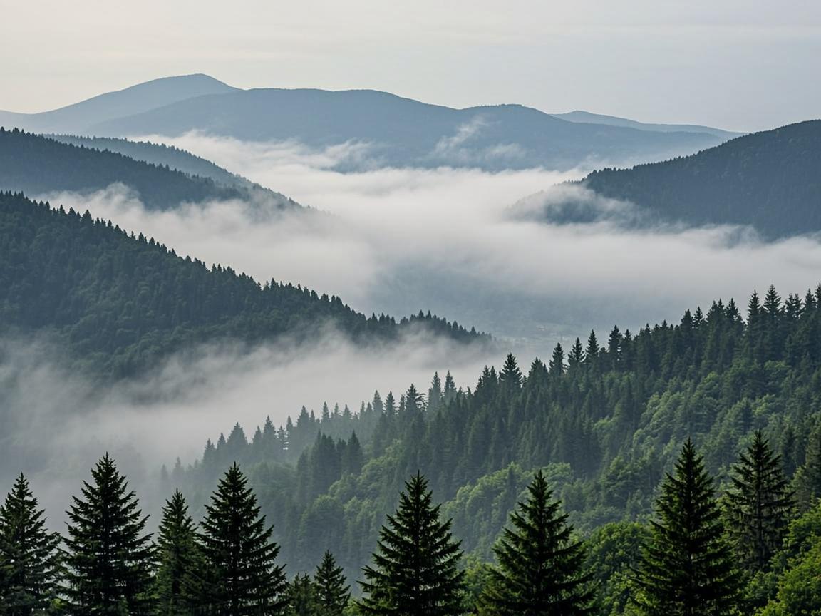 Misty Pine Ridges